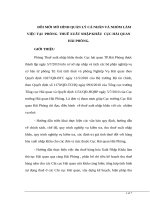 ĐỔI mới mô HÌNH QUẢN lý cá NHÂN và NHÓM làm VIỆC tại  PHÒNG  THUẾ XUẤT NHẬP KHẨU  cục hải QUAN hải PHÒNG 