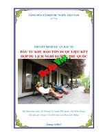 Khu bảo tồn dược liệu kết hợp du lịch nghỉ dưỡng phú quốc 