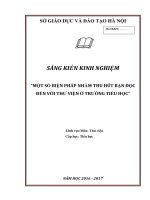 SKKn một số biện pháp nhằm thu hút bạn đọc đến với thư viện ở trường tiểu học 