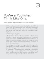 Content marketing think like a publisher chapter 3 you’re a publisher  think like one  