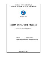 Hoàn thiện công tác kế toán hàng hóa tại Công ty cổ phần thương mại công nghệ Khánh Quý (Khóa luận tốt nghiệp)