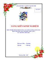 SKKN một số biện pháp nhằm nâng cao chất lượng giảng dạy phân môn học hát lớp 2 cho học sinh trường tiểu học 