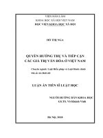 Quyền hưởng thụ và tiếp cận các giá trị văn hóa ở Việt Nam