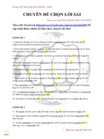 CHUYÊN đề CHỌN lỗi SAI cực sát   NGUYỄN TIẾN VINH   KEY 
