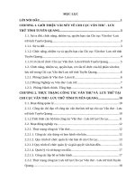 THỰC TRẠNG CÔNG TÁC VĂN THƯ VÀ LƯU TRỮ TẠI CHI CỤC VĂN THƯ LƯU TRỮ TỈNH TUYÊN QUANG