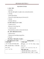 Giáo án Giải tích 11 chương 5 bài 5: Đạo hàm cấp hai