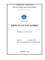Hoàn thiện công tác kế toán doanh thu, chi phí và xác định kết quả kinh doanh tại công ty TNHH thương mại vận tải Hoàng Quân (Khóa luận tốt nghiệp)
