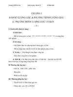 Giáo án Đại số 11 chương 1 bài 2: Phương trình lượng giác cơ bản