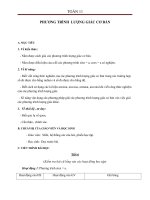 Giáo án Đại số 11 chương 1 bài 2: Phương trình lượng giác cơ bản