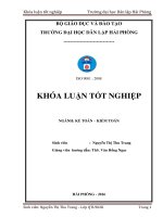 Hoàn thiện tổ chức công tác kế toán vốn bằng tiền tại công ty Cổ phần xây dựng FCT Việt Nam (Khóa luận tốt nghiệp)