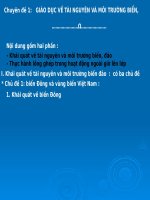 CHUYEN DE MOI TRUONG VA TAI NGUYEN BIEN DAO VIET NAM