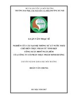 Nghiên cứu cải tạo hệ thống xử lý nước thải chế biến thực phẩm từ tinh bột công suất 300 m3 ngày đêm của công ty cổ phần thực phẩm minh dương 