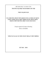 Các phương pháp tiết kiệm năng lượng sử dụng công nghệ mạng điều khiển bằng phần mềm trong môi trường điện toán đám mây (tt)