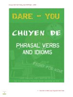 CHUYÊN đề cụm ĐỘNG từ, cấu TRÚC cố ĐỊNH HAY gặp   NGUYỄN TIẾN VINH 