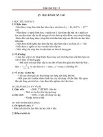 Giáo án Giải tích 11 chương 5 bài 5: Đạo hàm cấp hai