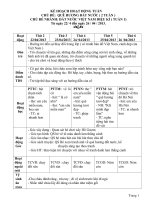 Kế hoạch hoạt động tuần chủ đề quê hương đất nước chủ đề nhánh đất nước việt nam diệu kì 
