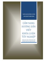 Cẩm nang hướng dẫn viết khóa luận trường đại học ngoại thương