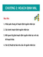 Bài giảng Hoạch định nguồn nhân lực