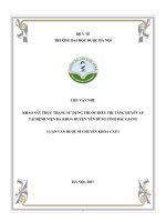Khảo sát thực trạng sử dụng thuốc điều trị tăng huyết áp tại bệnh viện đa khoa huyện yên dũng tỉnh bắc giang 