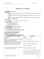 Giáo án Giải tích 11 chương 4 bài 2: Giới hạn của hàm số