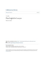 Plain english for lawyers