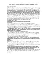 ỨNG DỤNG CÔNG NGHỆ THÔNG TIN VÀO DẠY HỌC TOÁN 1