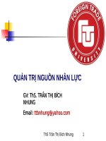 Bài giảng quản trị nguồn nhân lực đại học ngoại thương