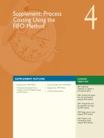 Supplement: Process Costing Using the FIFO Method