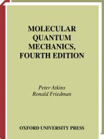 Molecular QUantum mechanics 4th  atkins an freindman