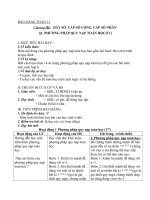 Giáo án Đại số 11 chương 3 bài 1: Phương pháp quy nạp toán học