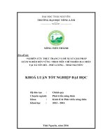 Nghiên cứu thực trạng và đề xuất giải pháp giảm nghèo bền vững theo tiêu chí nghèo đa chiều tại xã Yên Đổ – Phú Lương – Thái Nguyên. (Khóa luận tốt nghiệp)