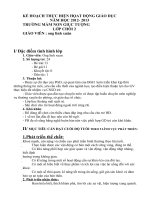 Kế hoạch thực hiện hoạt động giáo dục năm học lớp chồi 