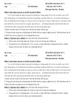 Đề thi học kì i – ngữ văn 6 – THCS trưng vương (HN)