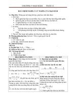 Giáo án Giải tích 11 chương 5 bài 1: Định nghĩa và ý nghĩa của đạo hàm