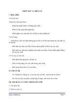 Giáo án Đại số 11 chương 2 bài 4: Phép thử và biến cố