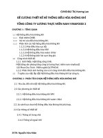 ĐỀ CƯƠNG THIẾT kế hê THỐNG điều HÒA KHÔNG KHÍ