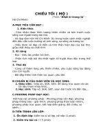 Giáo án ngữ văn 11: Chiều tối