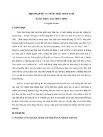 BIỆN PHÁP XỬ LÝ NƯỚC THẢI CHĂN NUÔI BẰNG THỰC VẬT THỦY SINH