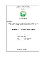 Nghiên cứu bệnh viêm vú ở bò sữa và phác đồ điều trị tại Trung tâm nghiên cứu Bò và Đồng cỏ Ba Vì  Hà Nội. (Khóa luận tốt nghiệp)