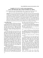 NGHIÊN CỨU XỬ LÝ NƯỚC THẢI SINH HOẠT BẰNG MÔ HÌNH HỒ THỦY SINH NUÔI BÈO LỤC BÌNH