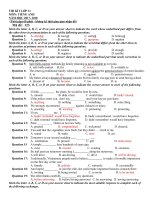 TH đề thi học kì i tiếng anh 11