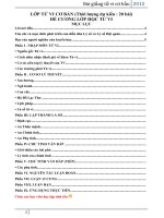 giáo trình học tử vi đẩu số - tử vi lý số