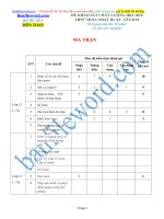 Đề thi thử THPT 2018 môn Toán Trường THPT Trần Nhật Duật Yên Bái Lần 1 File word Có ma trận Có lời giải chi tiết