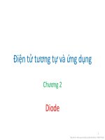 điện tử tương tự  chương 2 diode