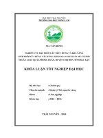 Nghiên cứu đặc điểm cấu trúc sinh khối của rừng Vầu đắng (Indosasa angustata Mc. Clure) thuần loài tại xã Phong Huân  huyện Chợ Đồn  tỉnh Bắc Kạn. (Khóa luận tốt nghiệp)