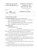 Đề thi cuối kì 1 môn TV lớp 2