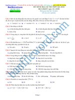 Đề minh họa THPT QG 2018 môn Vật Lí ngày 24.1.2018 của Bộ GDĐT