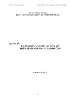 Chẩn đoán và điều trị hôn mê trên bệnh nhân đái tháo đường