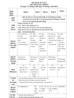 Kế hoạch tuần chủ đề giao thông 