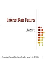 Fundamentals of Futures and Options Markets, 7th Ed, Ch 6